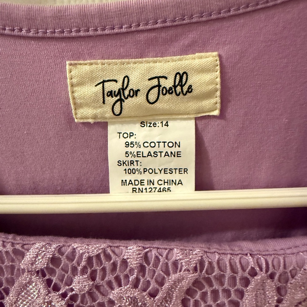Taylor Joelle Ariel Tutu Dress - EUC - girl’s 14 - Picture 2 of 3